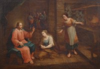 Jézus Mária Magdolnával és Mártával Betániában