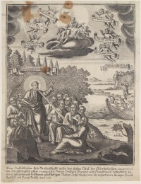 Újévi emléklap egy Szentháromság társulat számára, 1760