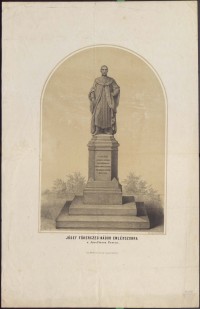 József nádor szobra Pesten 1860